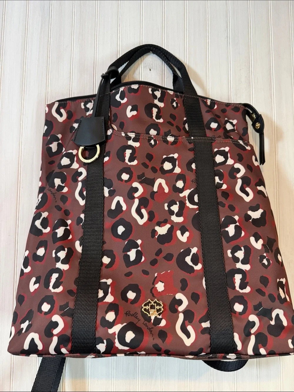 RADLEY LONDON 24/7 nylon backpack leopard print